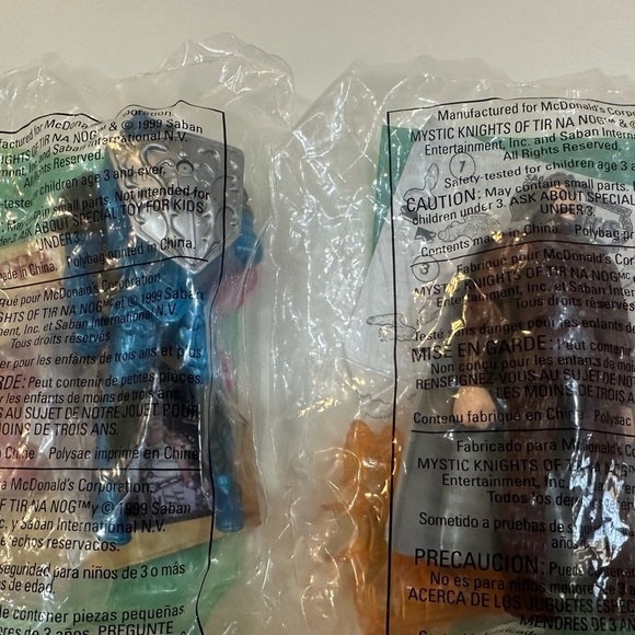 MYSTIC KNIGHTS of Tir Na Nog 1999 McDonald's 6 Happy Meal Toy Figures Vintage - Picture 7 of 8
